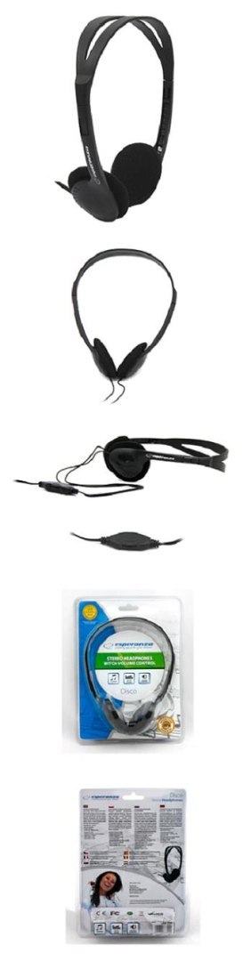 Słuchawki Esperanza EH119 Disco czarne ESPERANZA