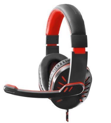 Słuchawki z mikrofonem Esperanza EGH330R Crow dla graczy czerwone ESPERANZA