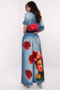 Spodnie Damskie Model DHJ-SP-19183-5.78 Blue - Italy Moda Italy Moda
