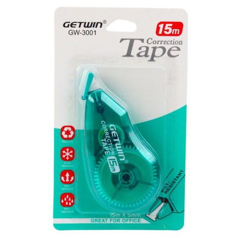 Korektor W Taśmie Myszka Szkolny Biurowy 15m x 5mm Zielony LEAN Korektor W Taśmie Myszka Szkolny Biurowy 15m x 5mm Zielony LEAN