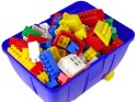 Kuferek Mały z Kolorowymi Klockami K2 180 Elementów Niebieski HEMAR Kuferek Mały z Kolorowymi Klockami K2 180 Elementów Niebieski HEMAR