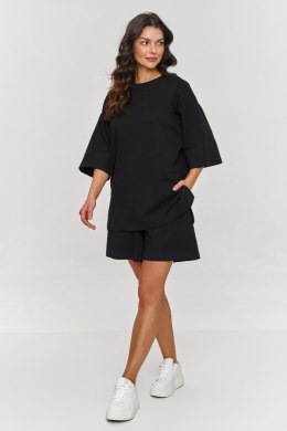 Spodnie Komplet Model M870 Black - Makadamia Makadamia