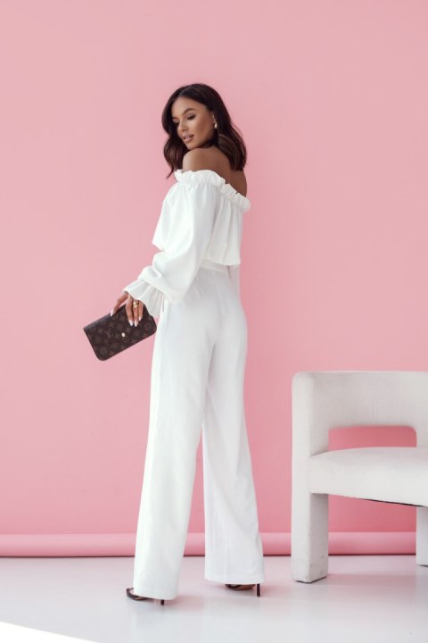 Spodnie Komplet Model Mia 232923418 Ecru - LaBalancia LaBalancia Spodnie Komplet Model Mia 232923418 Ecru - LaBalancia LaBalancia