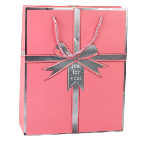 Torba Prezentowa Kokarda Just For You 32 x 26 x 12 cm LEAN Torba Prezentowa Kokarda Just For You 32 x 26 x 12 cm LEAN