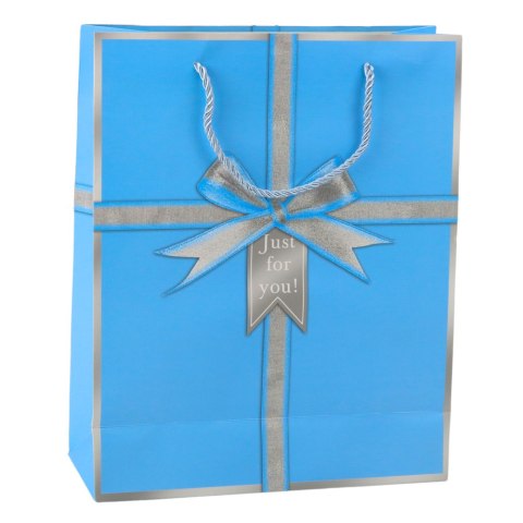 Torba Prezentowa Kokarda Just For You 32 x 26 x 12 cm LEAN Torba Prezentowa Kokarda Just For You 32 x 26 x 12 cm LEAN