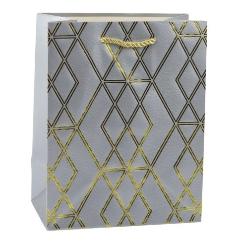 Torba Prezentowa Papierowa Elegancka Złote Wzory 23 x 18 x 10,5 cm LEAN Torba Prezentowa Papierowa Elegancka Złote Wzory 23 x 18 x 10,5 cm LEAN