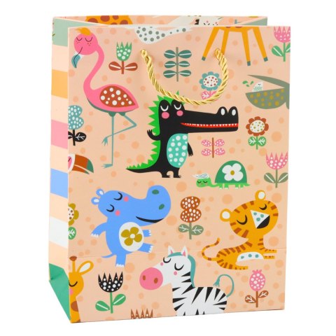 Torba Prezentowa Papierowa Zwierzęta Safari 23 x 18 x 10,5 cm LEAN Torba Prezentowa Papierowa Zwierzęta Safari 23 x 18 x 10,5 cm LEAN