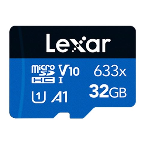 Karta pamięci Lexar microSDHC High-Performance 633x 32GB V10 UHS-I U1 A1 100/10MB/s Lexar Karta pamięci Lexar microSDHC High-Performance 633x 32GB V10 UHS-I U1 A1 100/10MB/s Lexar