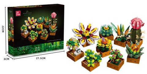 Klocki Konstrukcyjne Kwiaty Egzotyczne W Doniczce Kompozycja 913 el. Stator