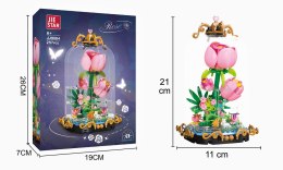 Klocki Konstrukcyjne Wieczna Róża W Kopule Kompozycja 257 el. LEAN Toys
