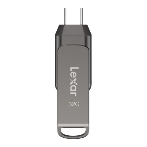 Pendrive Lexar JumpDrive D400 32GB USB 3.2 Gen1 Type-C 100MB/s srebrny Lexar Pendrive Lexar JumpDrive D400 32GB USB 3.2 Gen1 Type-C 100MB/s srebrny Lexar