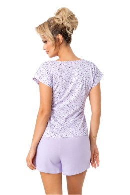 Piżama Damska Model Fiorella Shorts Liliowy - Donna Donna