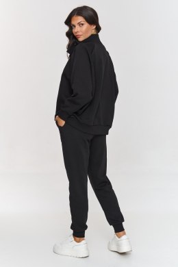 Spodnie Komplet Model A5 Black - Makadamia Makadamia