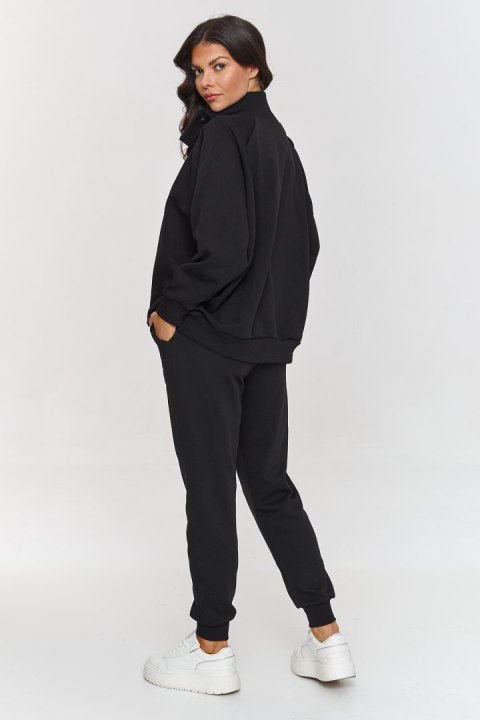 Spodnie Komplet Model A5 Black - Makadamia Makadamia Spodnie Komplet Model A5 Black - Makadamia Makadamia