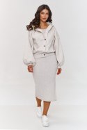 Sukienka Komplet Model A6 Beige Melange - Makadamia Makadamia