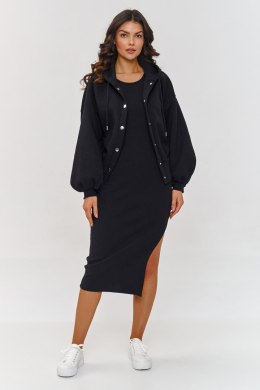 Sukienka Komplet Model A6 Black - Makadamia Makadamia