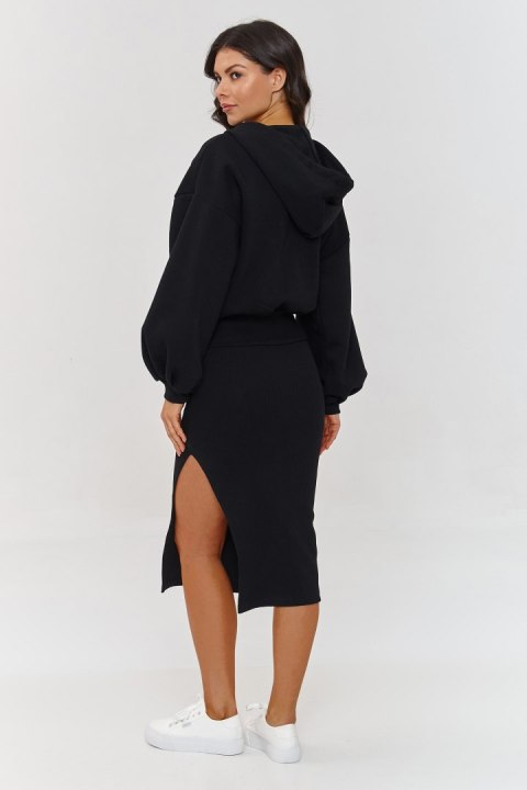 Sukienka Komplet Model A6 Black - Makadamia Makadamia