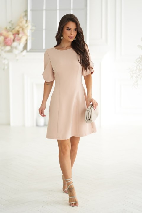 Sukienka Model 326-21 Beige - Bicotone Bicotone Sukienka Model 326-21 Beige - Bicotone Bicotone