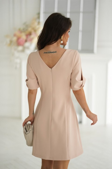 Sukienka Model 326-21 Beige - Bicotone Bicotone Sukienka Model 326-21 Beige - Bicotone Bicotone