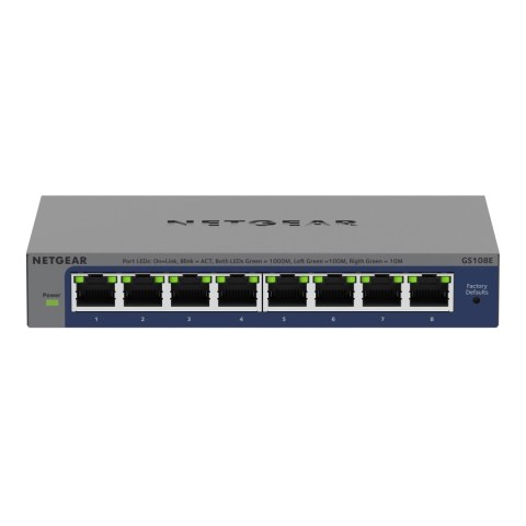 Switch zarządzalny Netgear GS108Ev4 8x1G RJ-45 Netgear