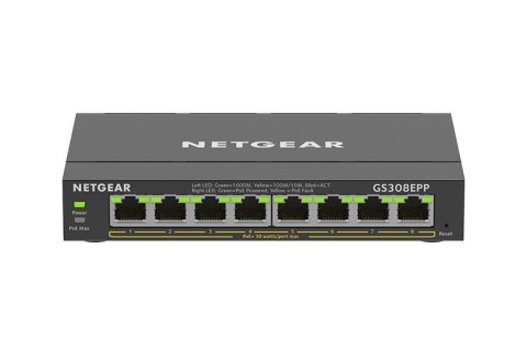 Switch zarządzalny Netgear GS308EPP SOHO Plus 8x1G PoE+ 123W Netgear Switch zarządzalny Netgear GS308EPP SOHO Plus 8x1G PoE+ 123W Netgear