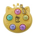 Brelok Mini Gra Zręcznościowa Wac A Mole Kotki Fioletowy Różowy Żółty LEAN TOYS Brelok Mini Gra Zręcznościowa Wac A Mole Kotki Fioletowy Różowy Żółty LEAN TOYS