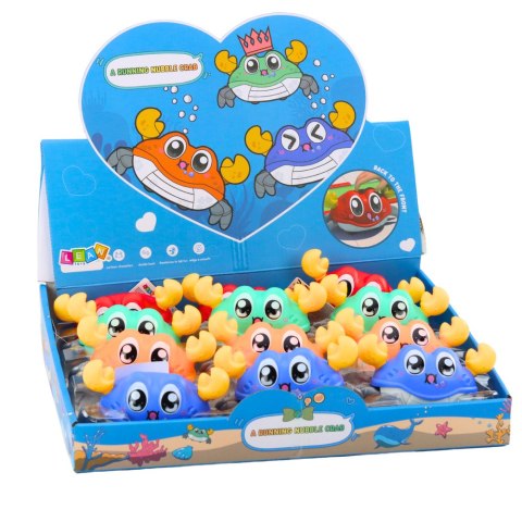Krab Interaktywny Z Napędem Naciągiem Jeżdżący Kolorowe LEAN Toys