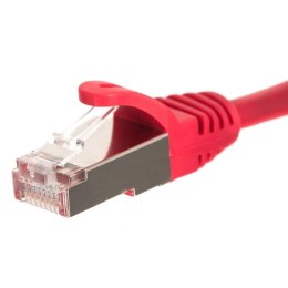 Patchcord RJ45, Netrack osłonka zalewana, kat. 5e FTP/STP, 5m czerwony NETRACK