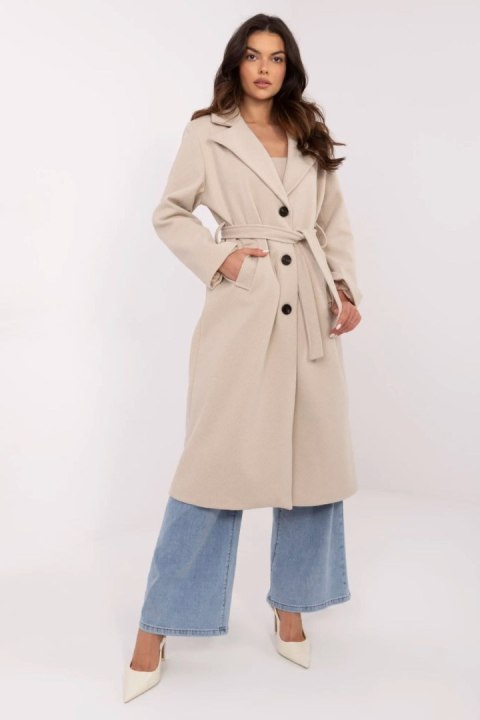 Płaszcz Damski Model MO-PL-1804.00 Beige - Italy Moda Italy Moda Płaszcz Damski Model MO-PL-1804.00 Beige - Italy Moda Italy Moda