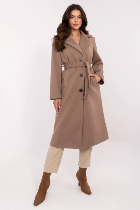 Płaszcz Damski Model MO-PL-1804.00 Dark Beige - Italy Moda Italy Moda