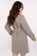 Płaszcz Damski Model MO-PL-5209.87 Grey/Beige - Italy Moda Italy Moda