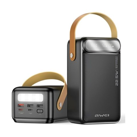 Powerbank Awei P101K 60000mAh 22,5W 3xUSB-A 2xUSB-C czarny AWEI Powerbank Awei P101K 60000mAh 22,5W 3xUSB-A 2xUSB-C czarny AWEI