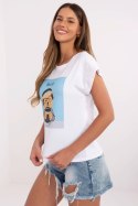 Tshirt Damski Model NM-TS-NG25282.20P White/Blue - NM NM