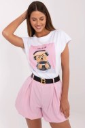 Tshirt Damski Model NM-TS-NG25282.20P White/Pink - NM NM