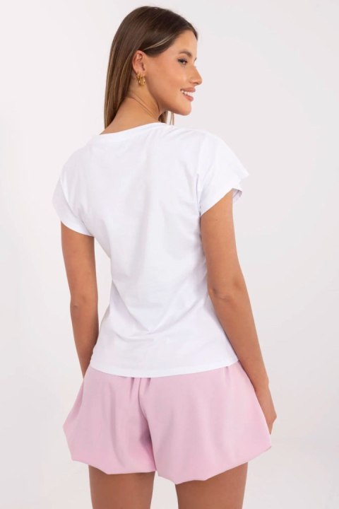 Tshirt Damski Model NM-TS-NG25282.20P White/Pink - NM NM Tshirt Damski Model NM-TS-NG25282.20P White/Pink - NM NM