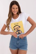Tshirt Damski Model NM-TS-NG25282.20P White/ellow - NM NM