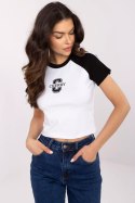 Tshirt Damski Model NM-TS-NG3772.82 White/Black - NM NM