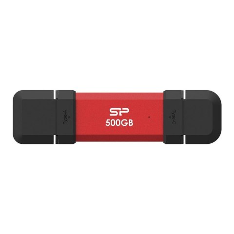 Dysk zewnętrzny SSD Silicon Power DS72 500GB USB-A USB-C 1050/850 MB/s Czerwony Silicon Power Dysk zewnętrzny SSD Silicon Power DS72 500GB USB-A USB-C 1050/850 MB/s Czerwony Silicon Power