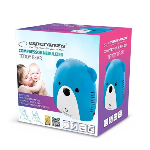 Inhalator/nebulizator kompresorowy Esperanza ECN004 Teddy Bear ESPERANZA Inhalator/nebulizator kompresorowy Esperanza ECN004 Teddy Bear ESPERANZA