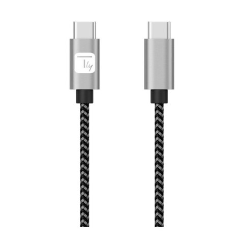 Kabel Techly USB 2.0 USB-C na USB-C 1m M/M 3A Techly