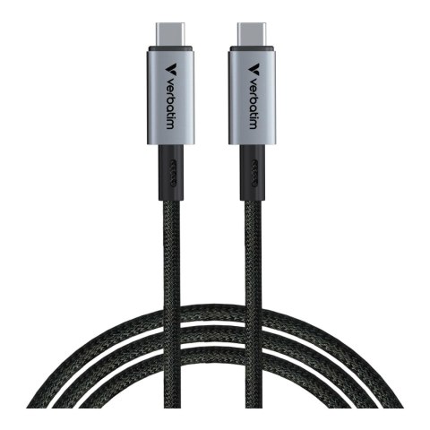 Kabel USB 4 Verbatim USB-C(M) - USB-C(M) 1,2m, 240W, PD, czarny Verbatim
