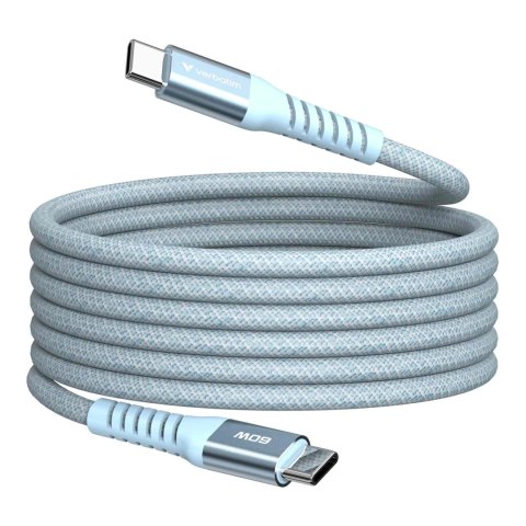 Kabel Verbatim USB-C(M) - USB-C(M) 1,2m, 60W, PD, niebieski Verbatim