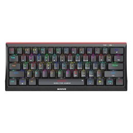 Klawiatura przewodowa Marvo Hecate 61R BK TKL 60% Mechaniczna Gaming RGB Marvo