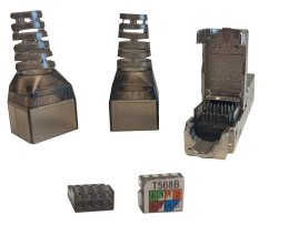 Łącznik przewodów IDC-IDC beznarzędziowy, kat. 6A FTP STP, Netrack NETRACK