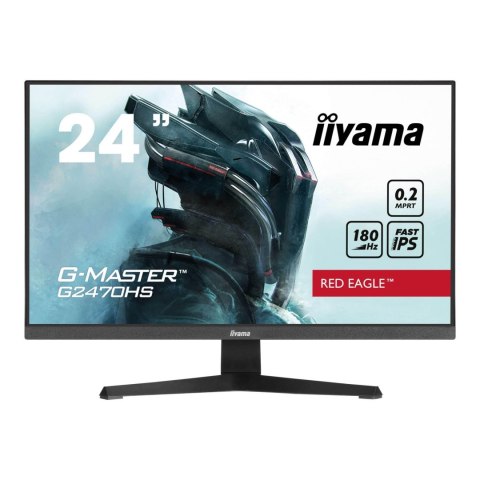 Monitor iiyama 23,8" G-Master G2470HS-B1 Red Eagle Fast IPS FHD 180Hz HDMI DP głośniki Iiyama Monitor iiyama 23,8" G-Master G2470HS-B1 Red Eagle Fast IPS FHD 180Hz HDMI DP głośniki Iiyama