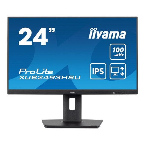 Monitor iiyama 23,8" ProLite XUB2493HSU-B6 IPS FHD 100Hz HDMI DP HUB głośniki Iiyama Monitor iiyama 23,8" ProLite XUB2493HSU-B6 IPS FHD 100Hz HDMI DP HUB głośniki Iiyama