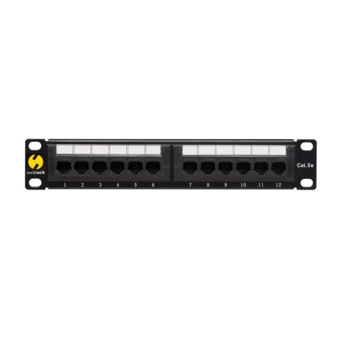 Patch panel 10'' Netrack 12-portów kat. 5e UTP NETRACK