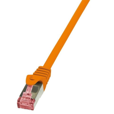 Patchcord LogiLink CQ2068S CAT.6 S/FTP 3m, pomarańczowy LogiLink Patchcord LogiLink CQ2068S CAT.6 S/FTP 3m, pomarańczowy LogiLink