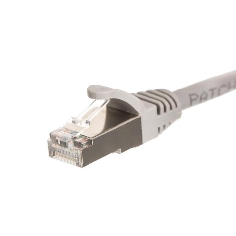 Patchcord RJ45, kat. 6 FTP F/UTP, 10m, Netrack, szary NETRACK