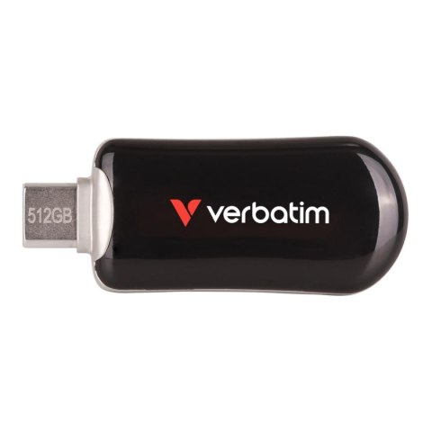 Pendrive Verbatim Plectra 512GB USB-C 3.0 Black Verbatim